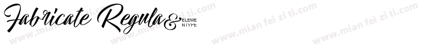 Fabricate Regula字体转换